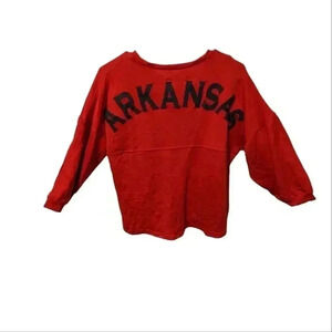 Arkansas girls jersey shirt long sleeve size large red pomelo brand